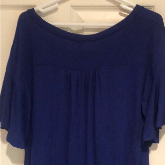 Umgee Tunic Dress-Blue with embroidered flowers - Picture 6 of 6